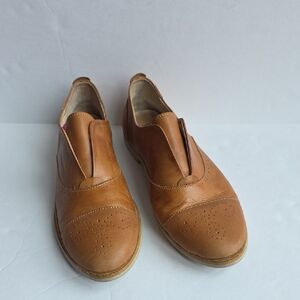Pikolinos Brown Leather Slip-On Shoes